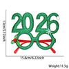 2026 Funny Eyeglasses Frames Party Decoration Christmas Theme New Year Photo Frame Creative Eye Wear for DIY Xmas Holiday Decor
