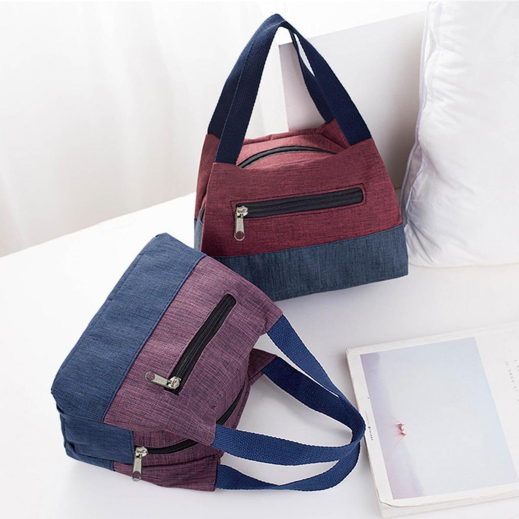 Bento Bag Large-capacity Portable Insulated Lunch Box Pouch Office Worker Lunch Box Pouch  Student Hand Carrying Bento Bag