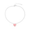Heart Pearl Necklace Women Collarbone Chain Temperament Jewelry Wedding Gift