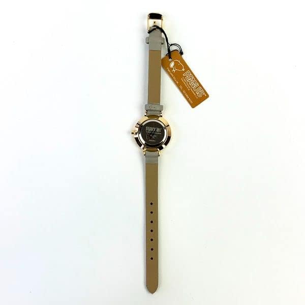 Dámský analogový kožený opasek s akvarelovou ilustrací Snoopy PNT033-1 [Fieldwork]