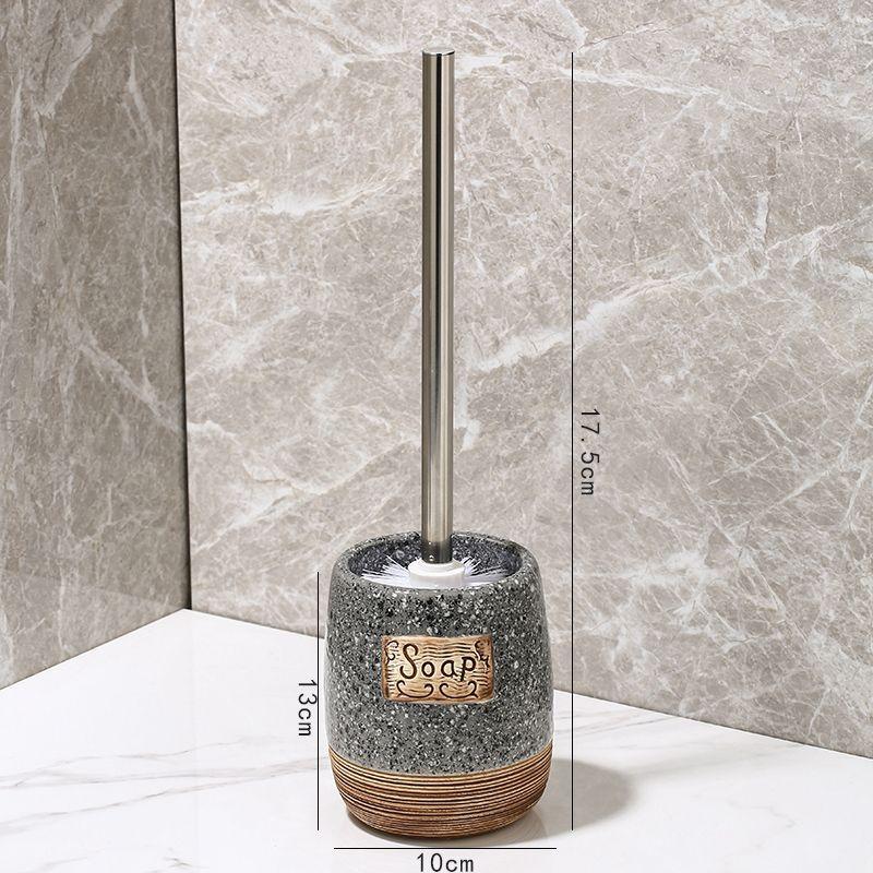 

Новый туалетный ершик Бытовой набор туалетных ершиков Скандинавский Без пробивания Керамика для гримерной серый