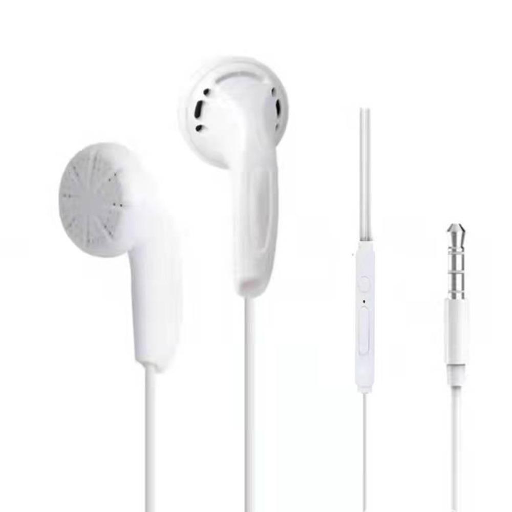 Wired Earphone Wired Flat Earbuds Heavy Bass Headphone Portable Wired Headset  Listening Music
