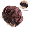 Waterproof Shower Cap Leopard Print Double Layer Elastic Shower Hair Cover Reusable Wave Point Shower Cap Bathroom Supplies