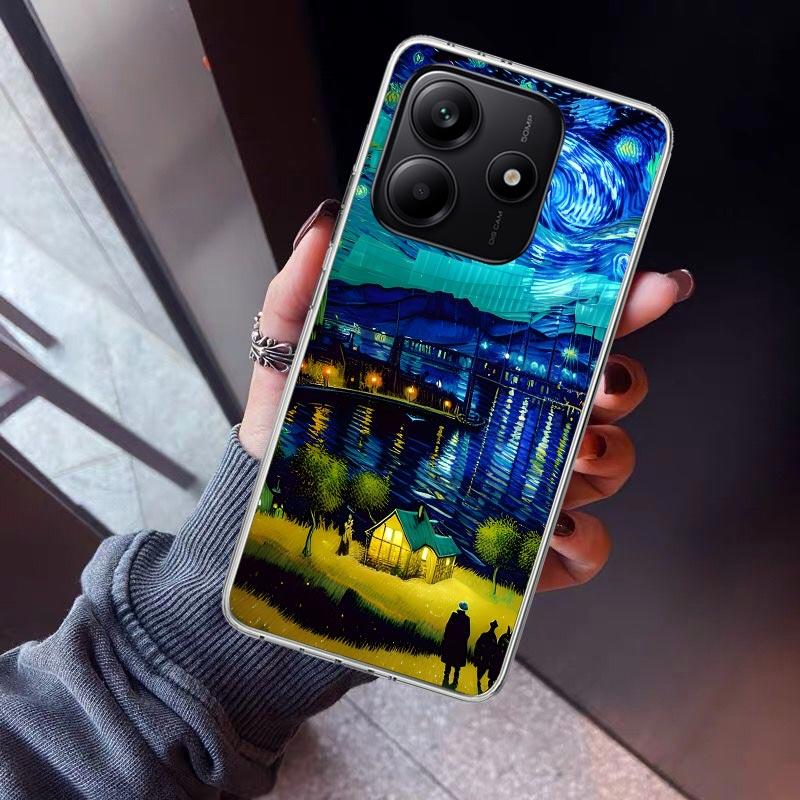 Starry Night Van Gogh Art Phone Case For Xiaomi Redmi Note 15 14 14S 13 12S 12 Pro Plus 11S 11 10S 10 4G Cover 11E 11T 5G Print