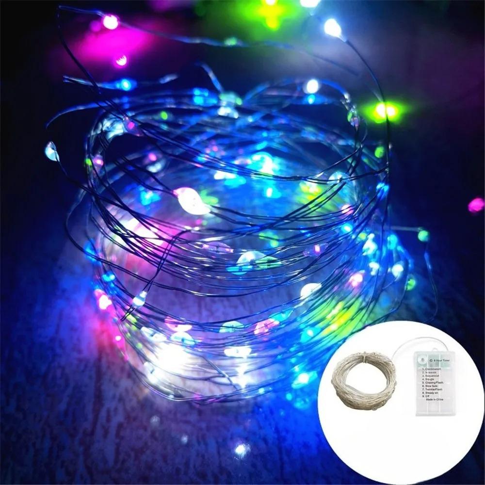 

Copper Wire String Light Battery Operated Waterproof Fairy Light for Bedroom Christmas Party Wedding Garden Indoor Outdoor Decor 5M50LEDS
