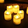 24Pcs Pack Flameless Votive Candles Flickering LED Candle Electric Battery Operated Tea Lights Warm White for Wedding Table Deco