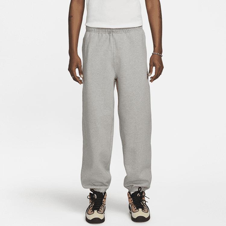 Stussy X Nike Fleece Pant Dark Grey Heather Unisex Bottoms DO9340-063