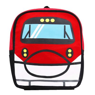 Mochila Infantil Momentum Trem Vermelho para Meninos, Jardim de Infância,