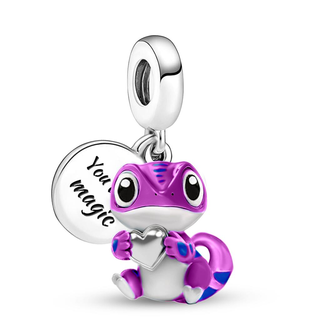 Copper Lovely Cute Chameleon Charm Pendant For Bracelets Diy Women'S High Quality Personalized Fine Jewelry