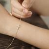 Sterling Crystal Cross Bracelet Women Lightweight Layering Delicate Luxury Fashion Jewelry