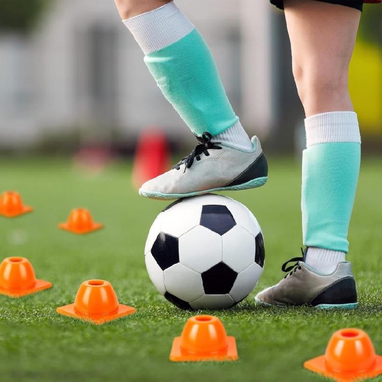 Stackable Agile Marker Cones, 12-Piece Soccer Training Set for Practice Border, Position Areas, Turn Point, and Drill Route