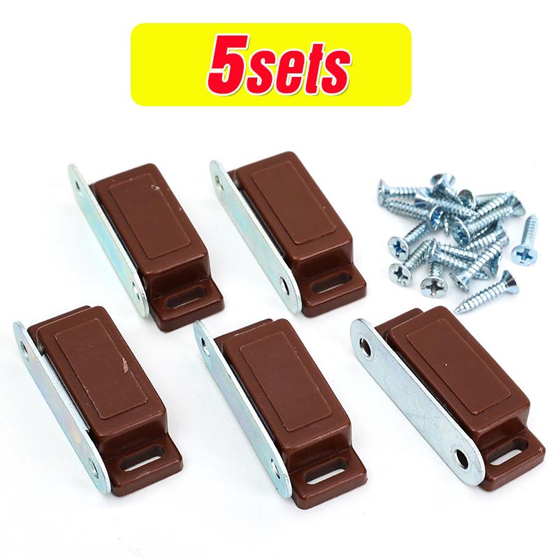 Cabinet Magnet Latch Heavy Duty Magnetic Door Stopper With Fastening Screws For Kitchen Bathroom Furniture Cupboard Hardware Kit