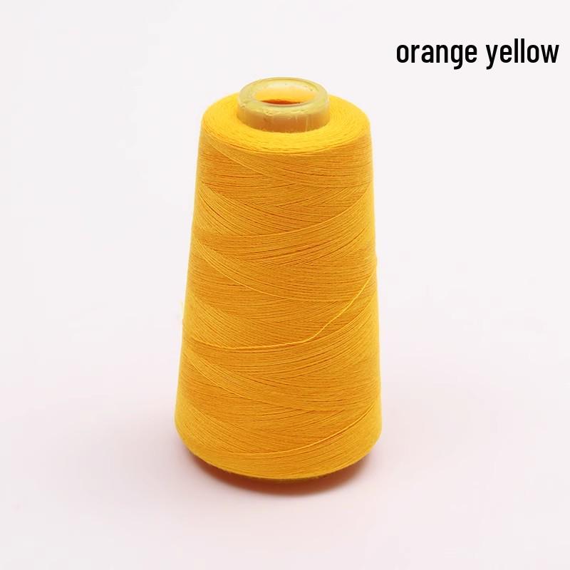 Large Cone of White Polyester Sewing Thread for Machines and Hand Sewing