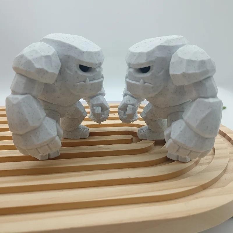 Strong and Powerful Stone Statues, 3D Printed Plastic Ornaments, Indoor and Outdoor Decorations for Halloween and Christmas