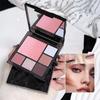 Gradient eyeshadow palette, atmosphere, eyeshadow, high-gloss, repairing blush, all-in-one multi-function integrated palette