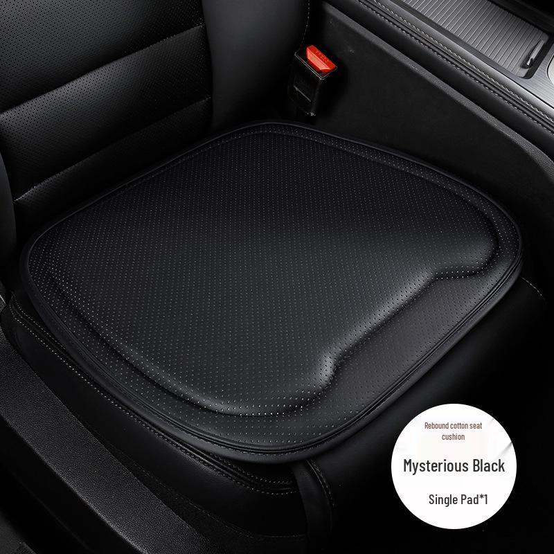 Napa Leather All-Season Perforated Car Seat Cushion for Driver's Seat