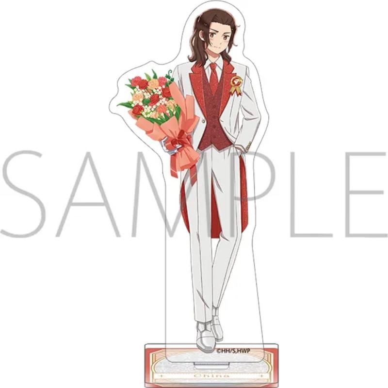 Hetalia WorldStars 20th Anniversary Party Ver. Alfred F. Jones Figure Acrylic Stand Ludwig Standing Plate  Ivan Braginski Toys