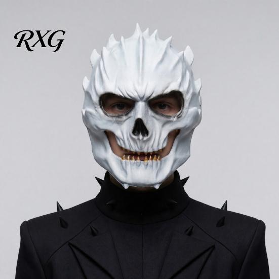 Scary Party Mask Halloween Horror Skull Foam Mask, Creepy Full Face Breathable Masquerade for Adult, Cosplay Costume Accessories
