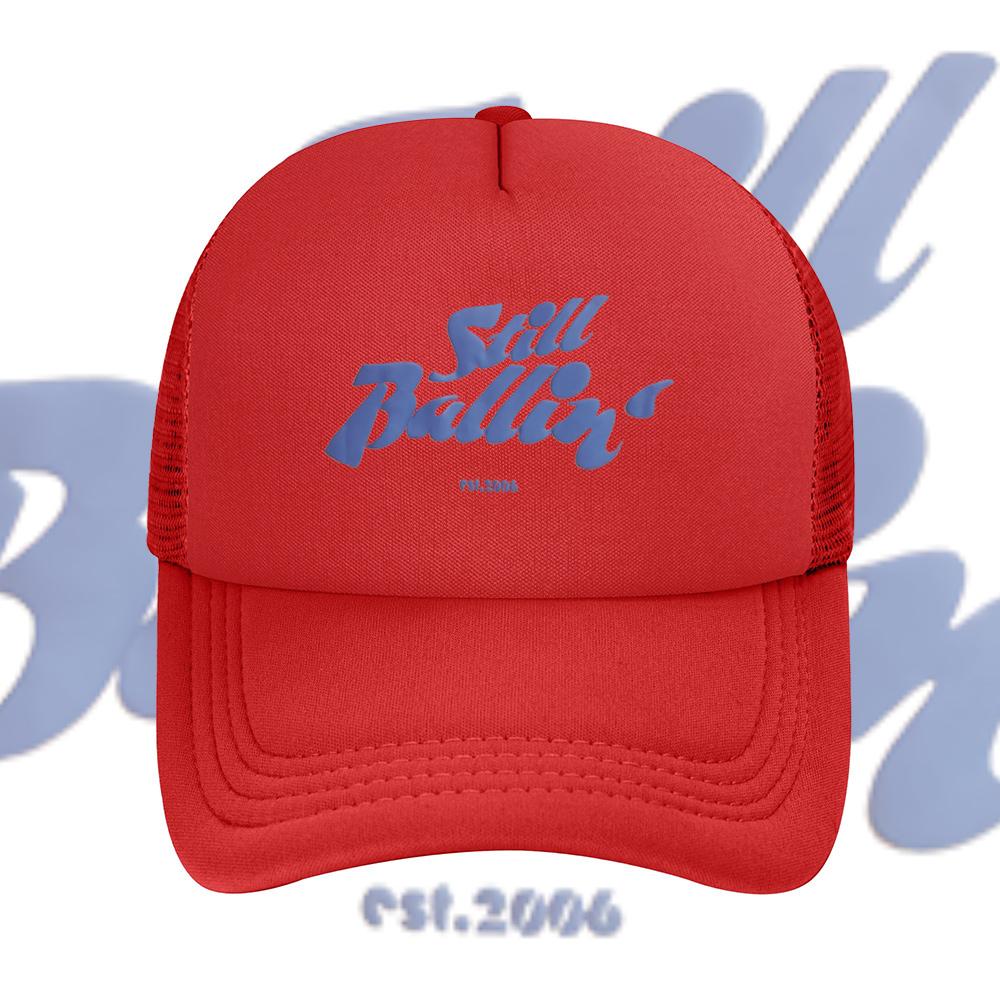 Still Ballin blue font design Baseball Cap Anime Graphic Hats Adult Unisex Women Sports Outdoor
