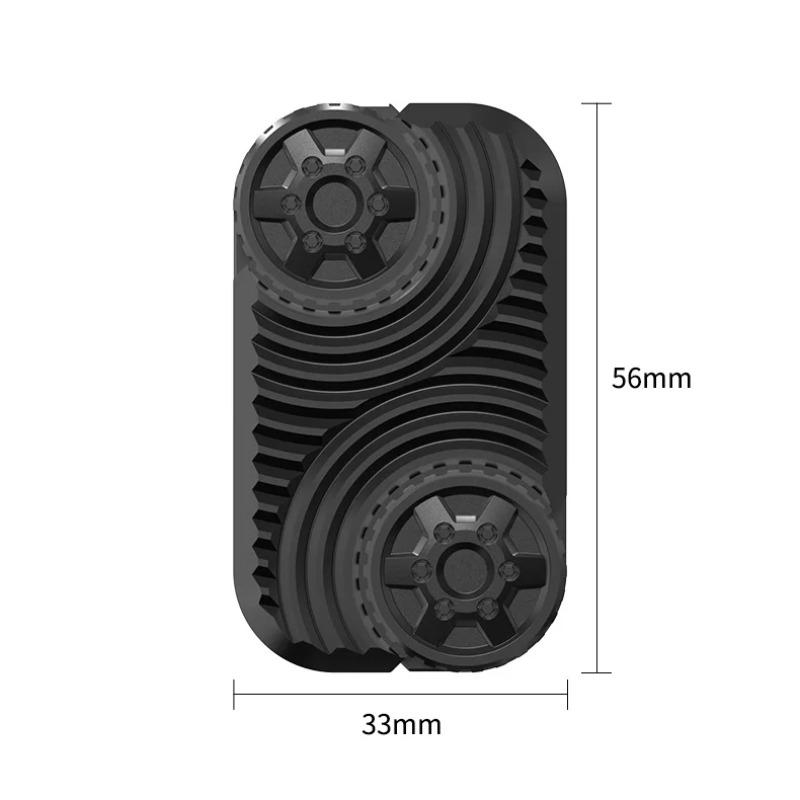 Hjul EDC Skyveknapp Metall Fingergyro Skrivebord Fidget Leker ADHD Angstlindring Dekompresjonsspill for Voksne Stresslindring Gaver