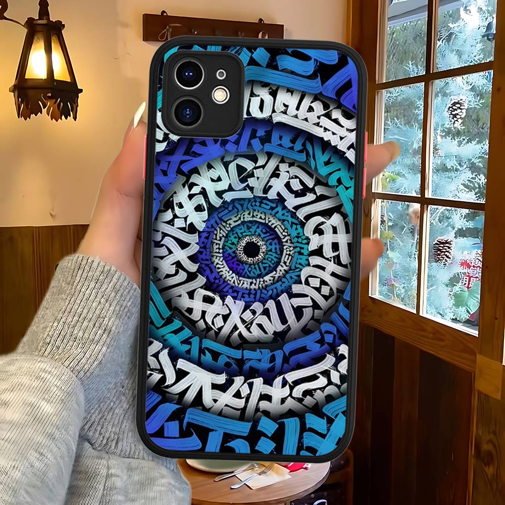

Pokras Lampas Art Graffiti Silicone Case For IPhone 16 15 14 13 12 11 Pro Max Plus X XS MAX Shockproof Matte Cover iphone 15