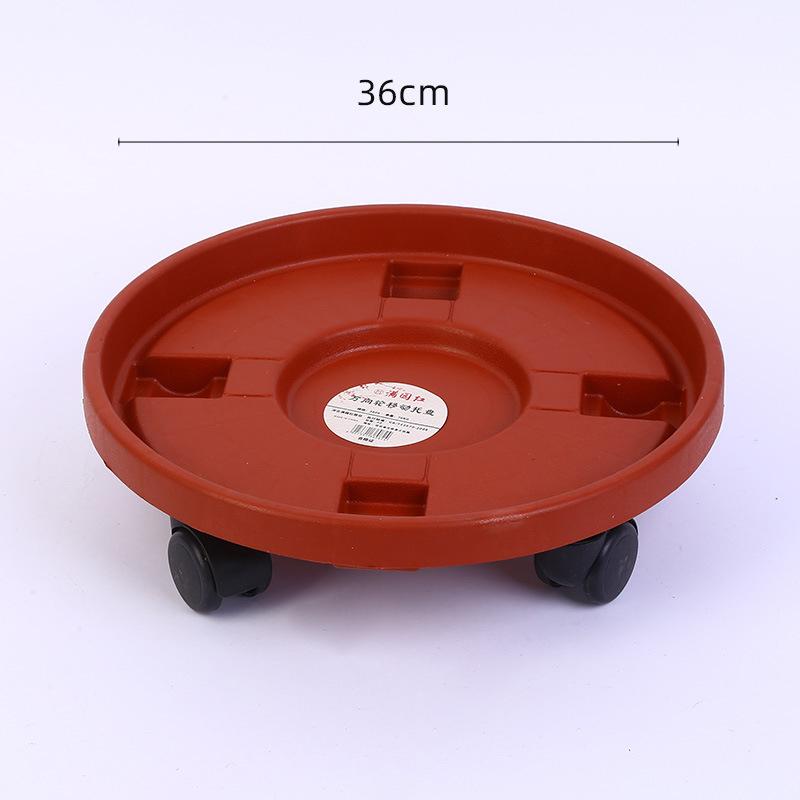 Removable Plant Stand Flower Pot Tray With Universal Wheel Heavy Rolling Flower Pot Rack Indoor And Outdoor Balcony