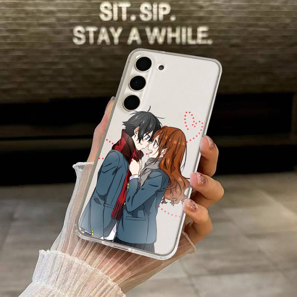 Cute Anime Horimiya For Samsung Galaxy A52 A12 A51 S21 Edge S22ULTRA S23 S20LITE Plus Ultra Transparent Cover