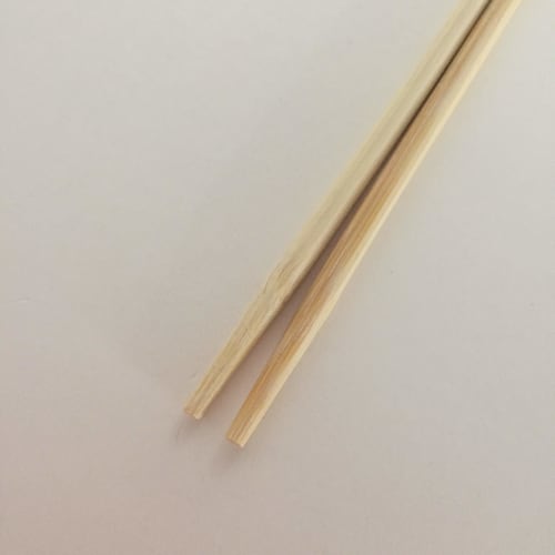 Yamato Bussan Disposable Bamboo Chopsticks, Round, Fully Sealed, with Toothpicks, Approx. 20cm Long X 5mm Diameter, Individually Wrapped for Hygiene,