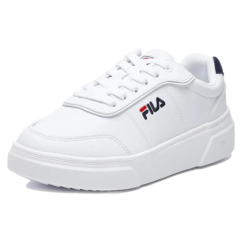 FILA HIGH PROFILE Abrasion Resistant , Lightweight , Balanced Low top Skateboard Shoes Women's White Blue (Unisex) Skate Shoes F12W031303FWT