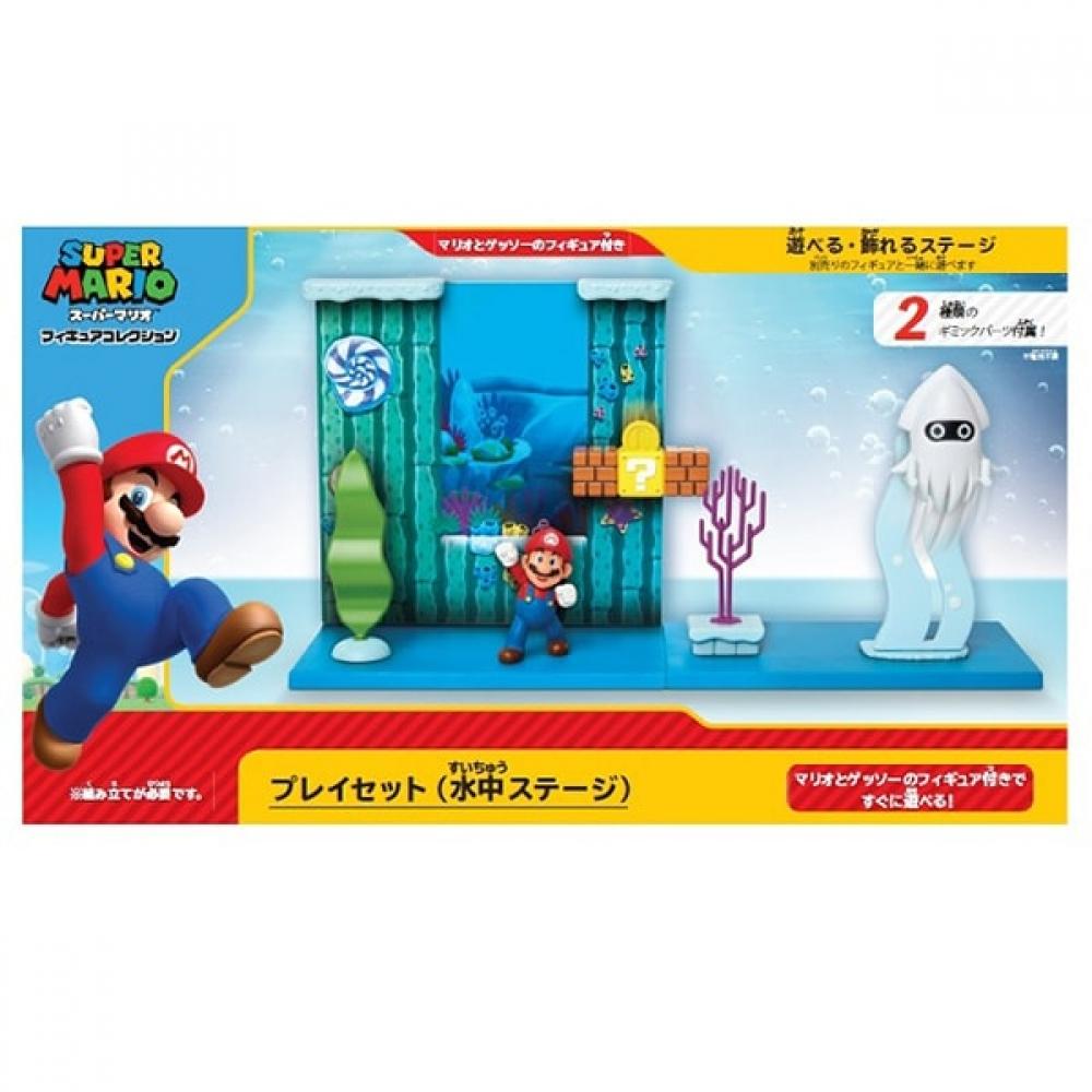 Sanei Trading Fps 006 [super Mario Figure Collection Playset Underwater Stage]