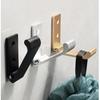 BetterJonny 6 Pcs Folding Coat Hooks, Heavy Duty Foldable Hooks Wall Mounted Aluminum Alloy Wall Hanger Hook for Hanging Coat, Bags, Hat, Backpacks,