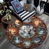 Cartoon Print Round Area Rug,Carpet Rug for Living Room Bedroom Sofa Playroom Decor,Non-slip Floor Mat