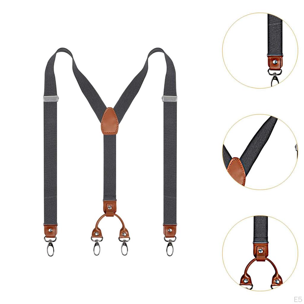 Suspenders for Men Comfortable Trousers Braces Shirt Wedding Accessories
