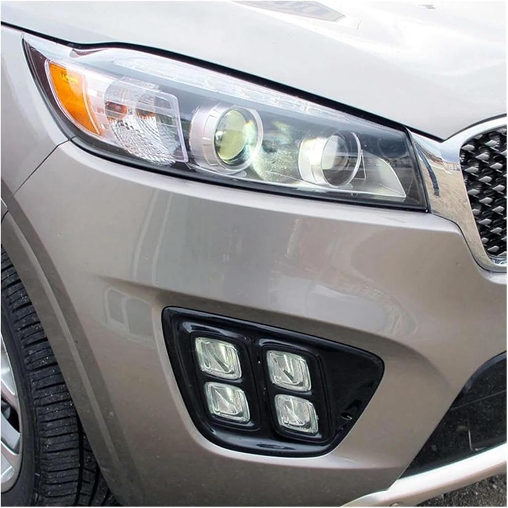 Compatible for Kia Sorento 2015 2016 2017 Front Headlamp Cover Transparent Mask Lamp Shade Headlight Shell Lens Auto Replacement Parts(2PCS left and