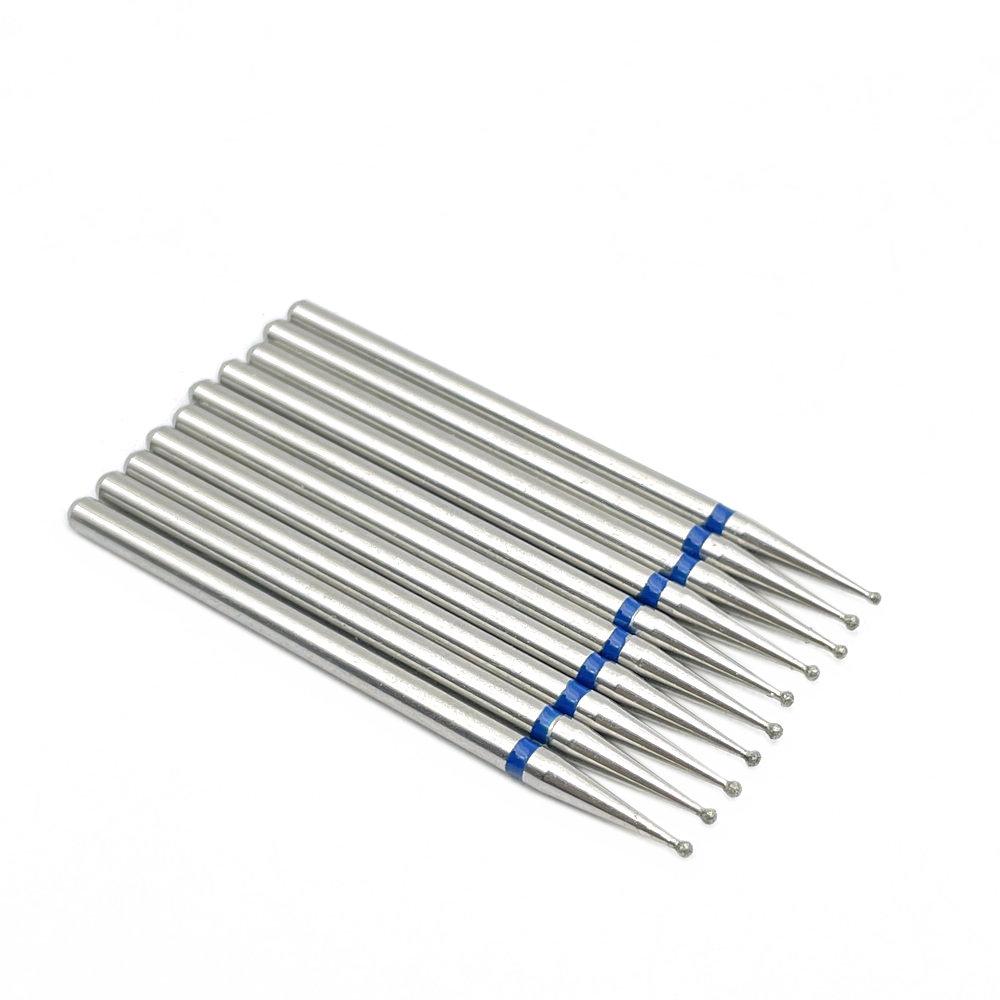 

10pcs/set Diamond Grinding Bur Drill Bits Set Dental Grinding Dental Polishing Burs Nail Drill Bits 2.35mm Shank