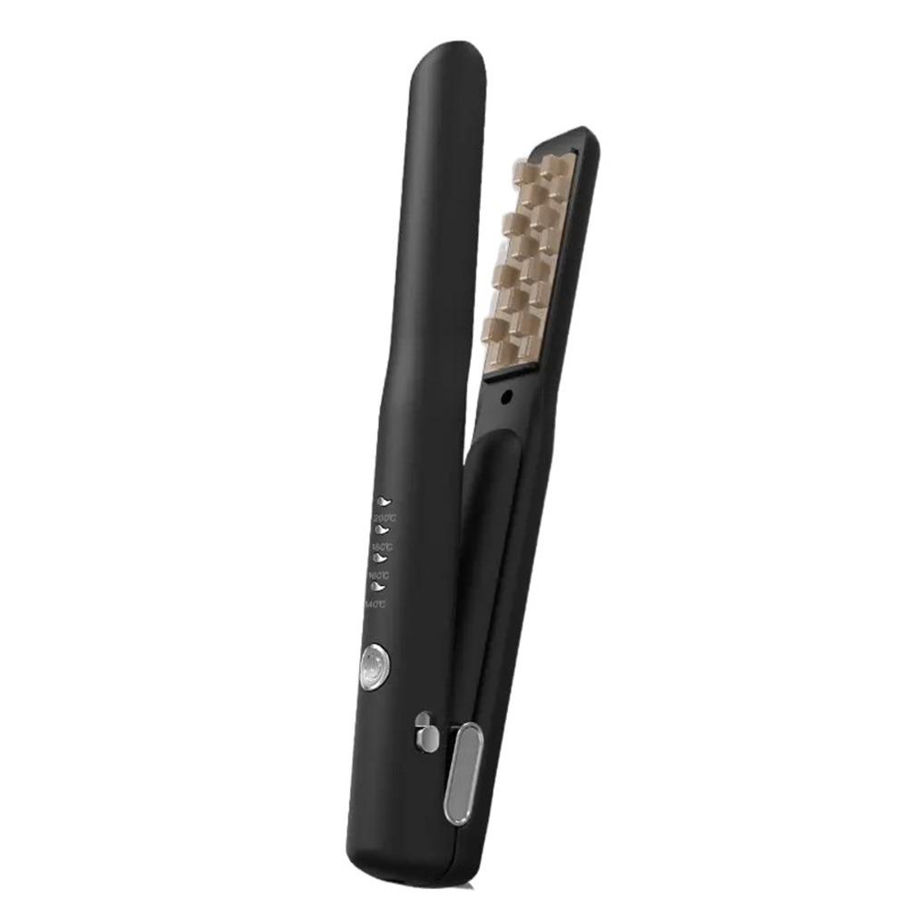Quickly Heating Electric Hair Curler 2 in 1 Portable Flat Hair Iron  Fine Soft Short Hair