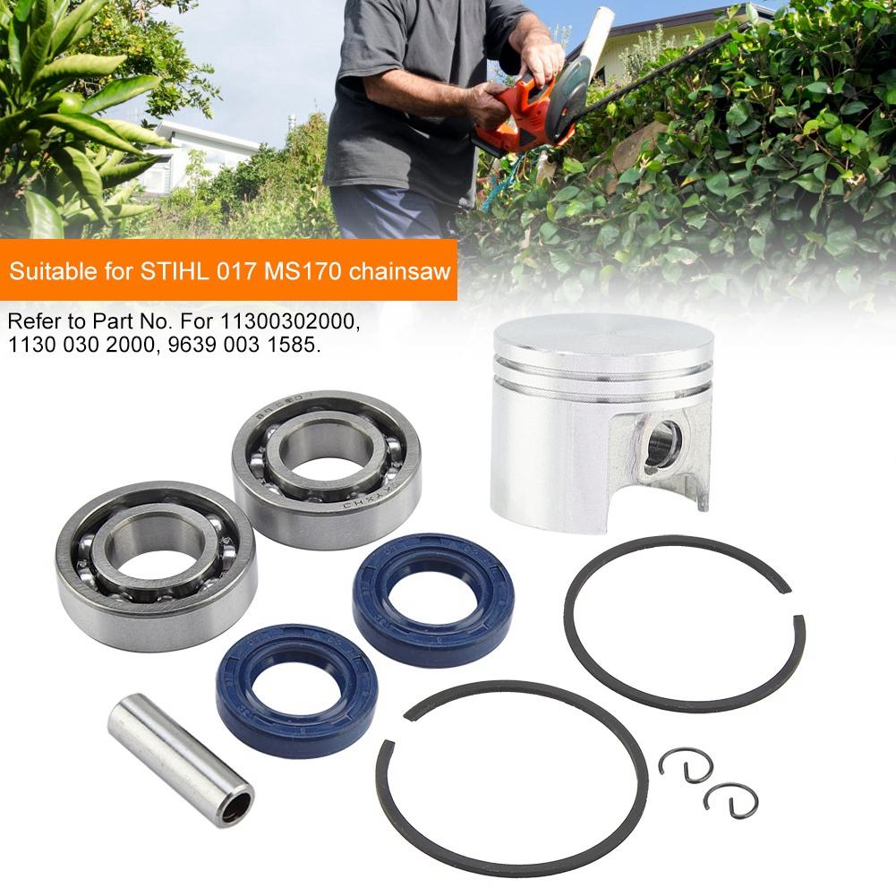 37mm Piston Rings Bearing Oil Seal Kit Fit for STIHL 017 MS170