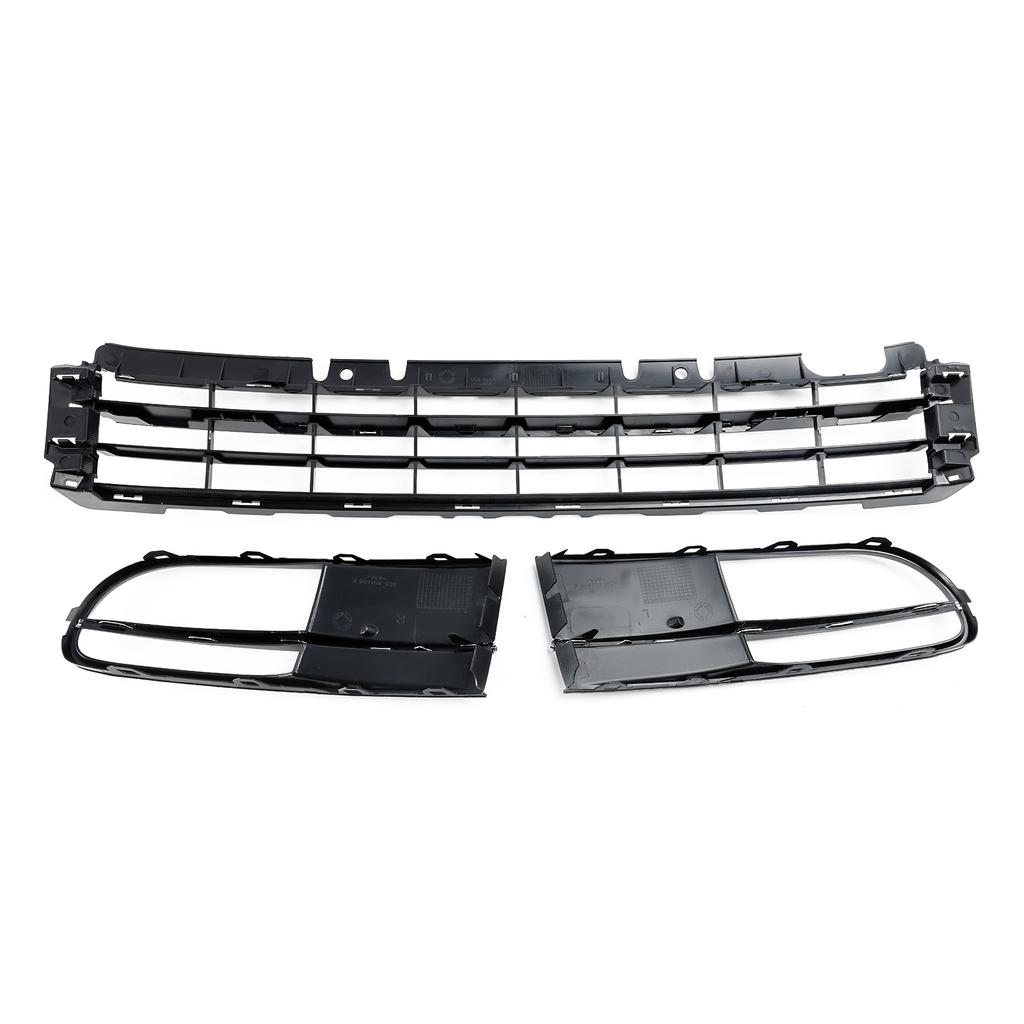 Front Bumper Lower Grille + Fog Light Grill Fit VW Beetle 2012-2016 W/ Chrome