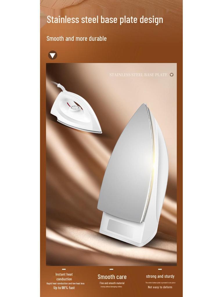 Classic Electric Dry Iron for Ironing Rhinestones and Pictures - Manual Household Use