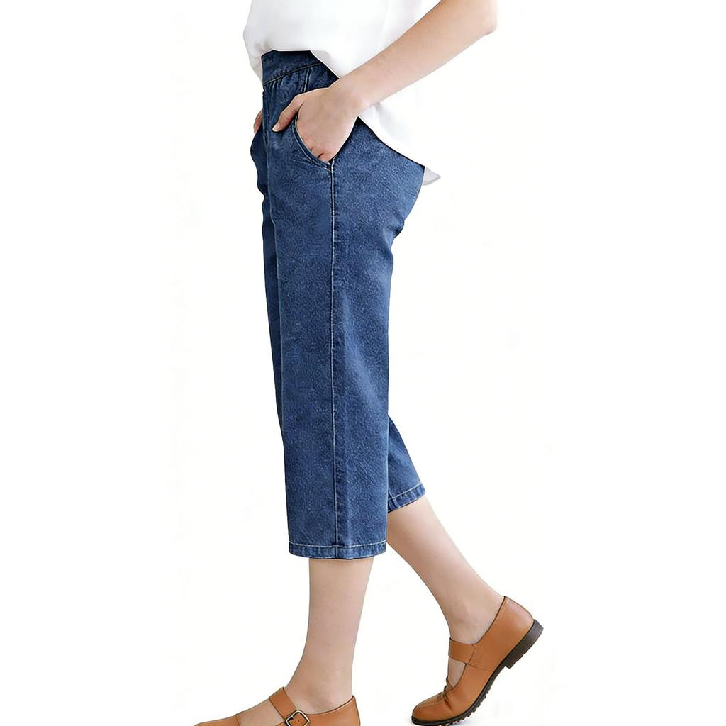 Womens Straight Leg Jeans Jeans With Pockets Casual Denim Pants