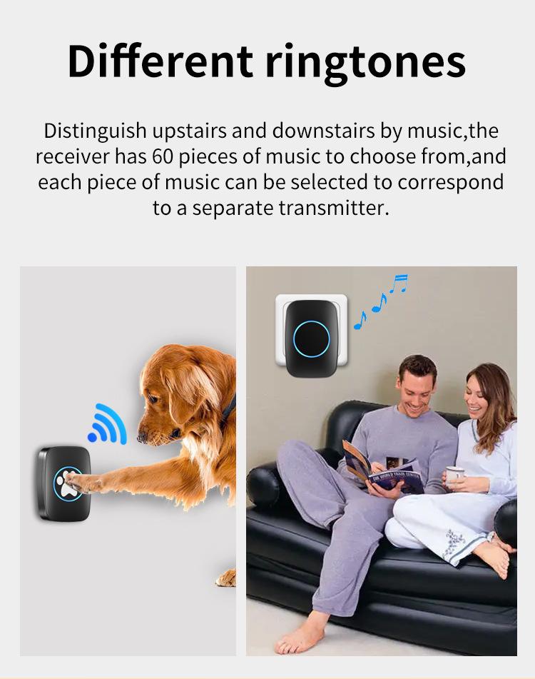 Wireless Dog Training Bell: Waterproof Push-Pull Doorbell for Indoor/Outdoor Use