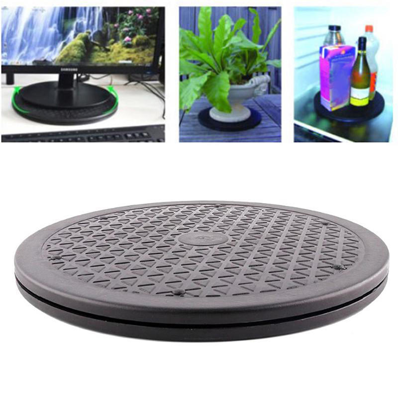 30cm Hliněný sochařský otočný talíř Černý plastový otočný talíř Kulatý Bonsai 360° otočný talíř Hrnčířský kruh DIY manuální potřeby