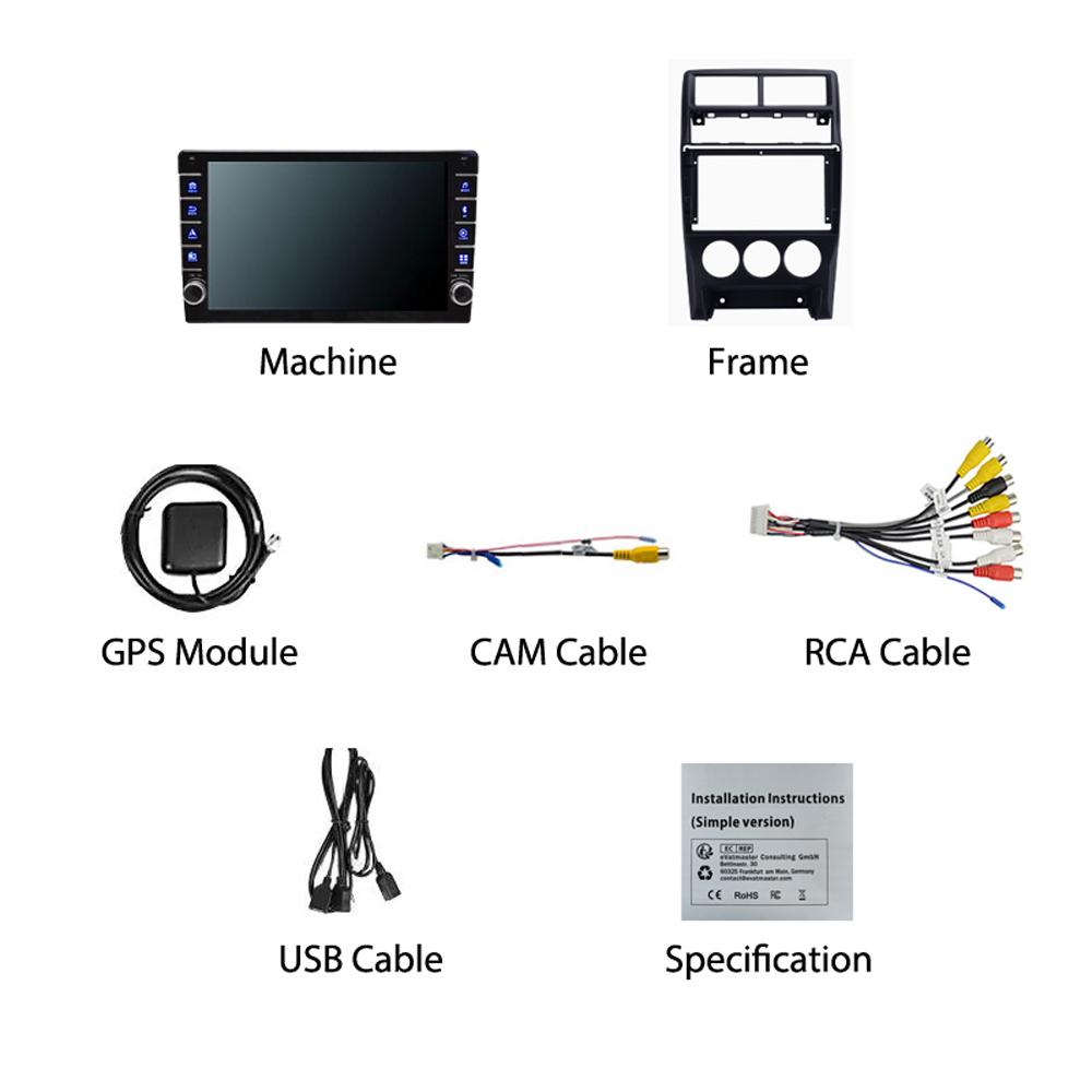 For Lada Priora I 2013-2018 2 Din Car Radio Multimedia Video Player Android GPS Navigation Audio 1+16GB