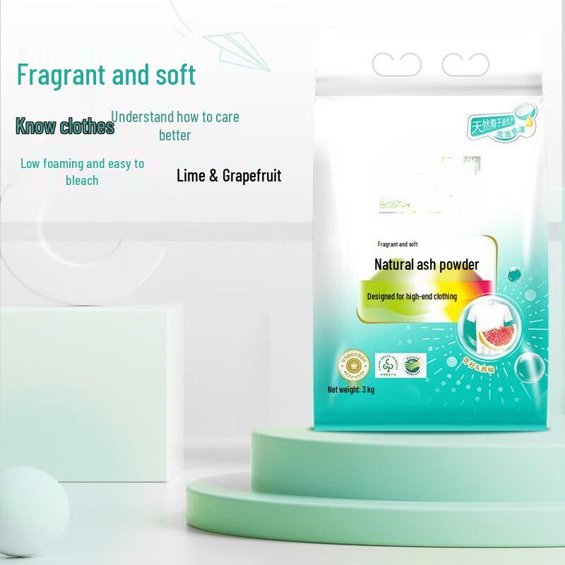 Super Natural Fragrant Lime & Grapefruit Laundry Soap, 3kg Large Bag No