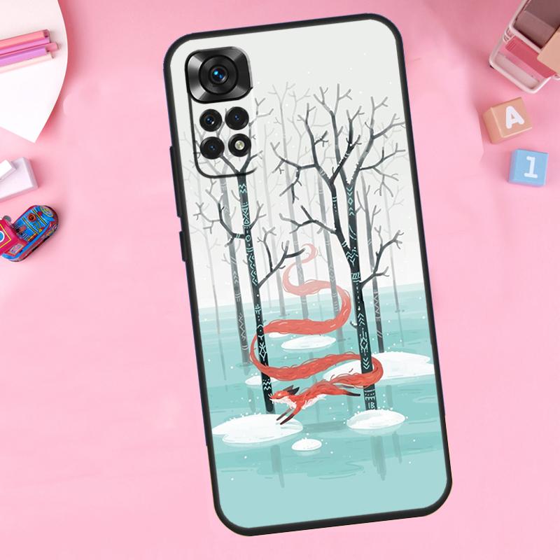 

Winter Fox Foxes For Xiaomi Redmi Note 14 10 11 12 13 15 Pro Plus Phone Case For Redmi 15 15C 14C 12C 10C 13C Redmi Note 14 Pro 5G