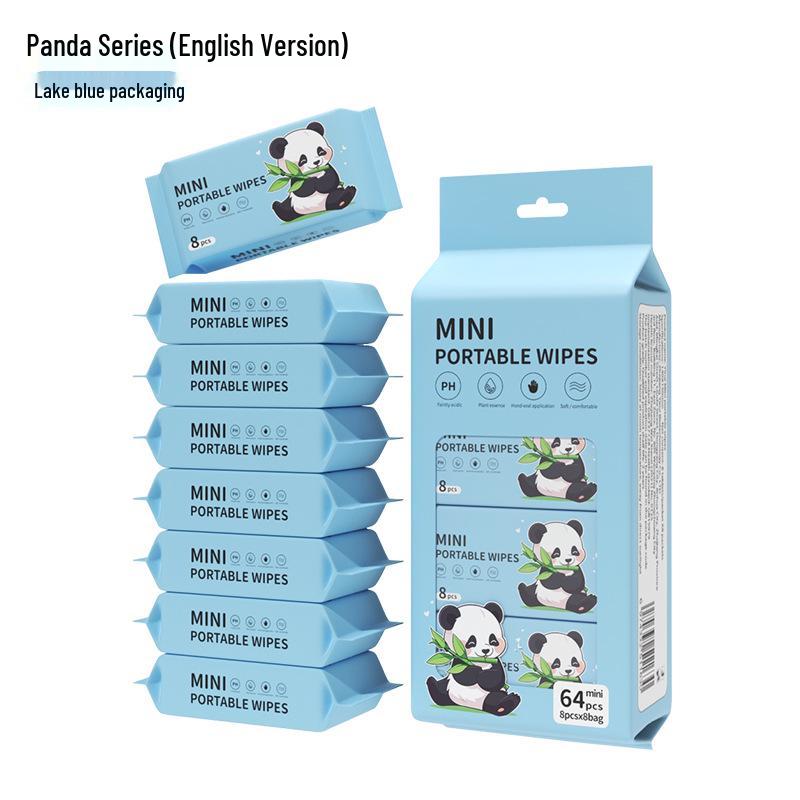 Paquete de Viaje Mini Toallitas Húmedas: 8 Toallitas Húmedas para Bebé por Paquete, Especialmente para las Manos de los Niños