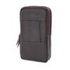 Vertical Outdoor Sports Waist Bag Cowhide Leather Phone Belt Hanging Pouch  Outdoor Sports