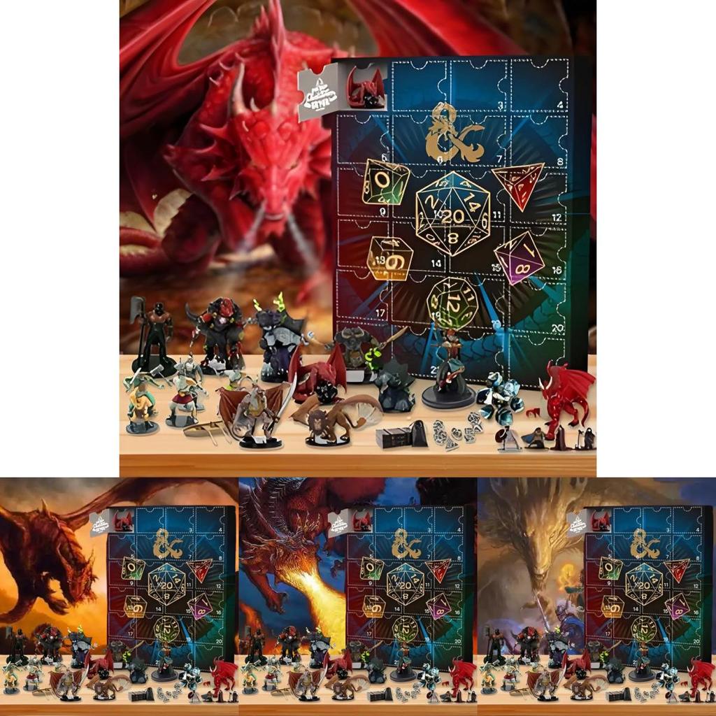 Dungeons And Dragons Advent Calendar Gift Set With Surprise Collectible Items For Holiday Celebrations
