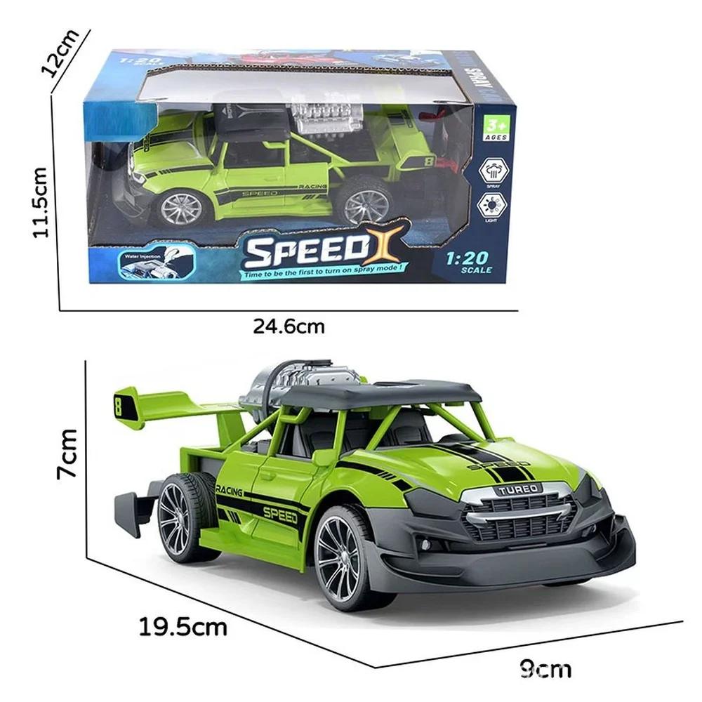 Non-Toxic 1/20 Rc Racing Car 2.4G Remote Control Car Truck With Light Smoke Spray Electric Car Radio Controlled Machine Model Toys For Children
