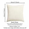 4Pcs/Set Throw Pillow Case Botanical 45*45Cm Square Cushion Cover Decorative Single-Sided Pillow Cover For Living Room Bedroom